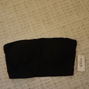 Soma Elegant Black Strapless Bra